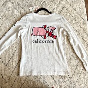 NWT Vineyard Vines XS Long Sleeve California lifeguard whale